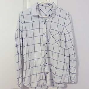 Gap black and white flannel